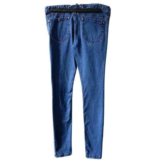 Free People| Dark Wash Skinny Stretch Jean Size 28 - Picture 4 of 7
